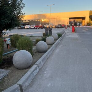 Segregadores Esfera 60 cm Hormigón Pulido